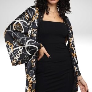 Black Chain Link Kimono